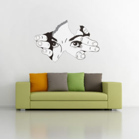 Broken Wall Sticker | Moon Wall Stickers