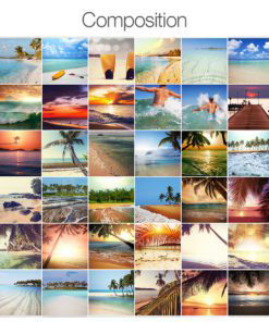 Tiles Stickers Beach Paradise - Composition