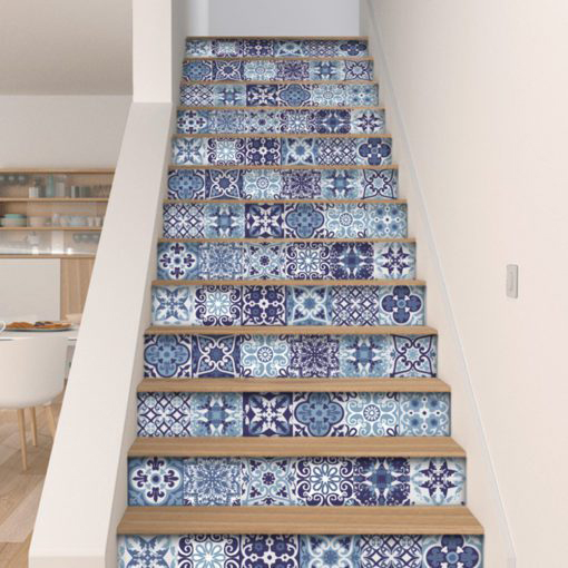 Blue Portuguese Tiles - Stairs