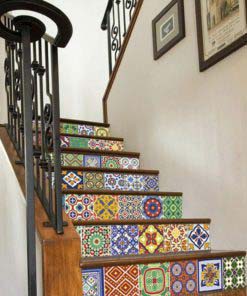 Talavera Tile Decals - Stairs 1