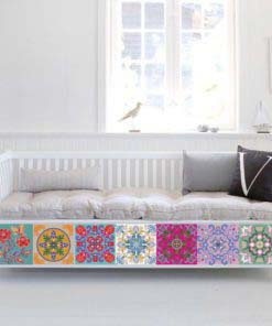 Tibetan Traditional Tiles Decals - Furniture