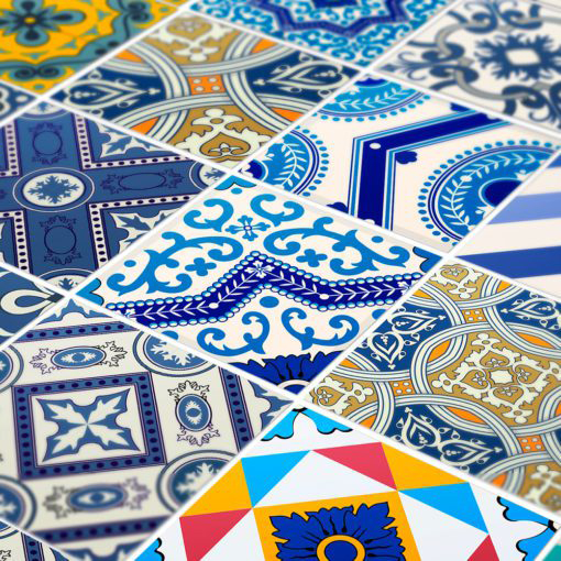 Royal Traditional Tile Decals - Detail