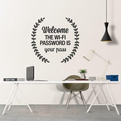 Wifi Password Customizable Decal