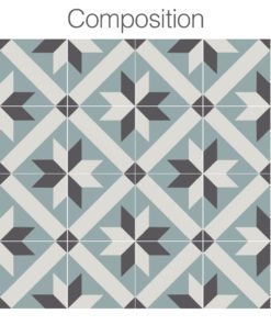 French Traditional Tile Decals - Composition