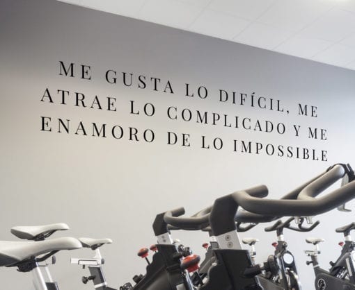 Me Gusta Lo Difícil Decoracion de Gimnasio