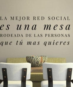 Vinilos Decorativos Con Textos La Mejor Red Social