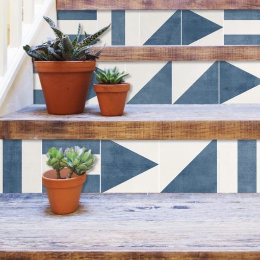 Brasilia Tile Stickers - Stairs