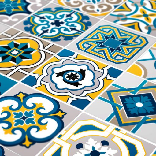 Colorful Tile Decals - Detail