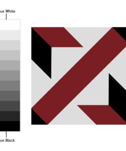 French Red and Black Traditional Tile Decals - Color Spectrum