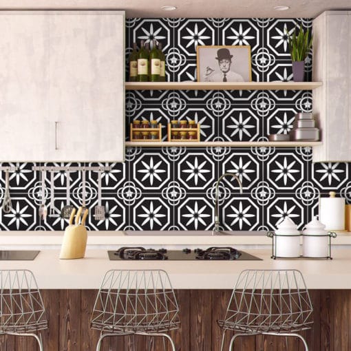 Toulon Pattern Tile Stickers (Pack of 10) - Moonwallstickers.com