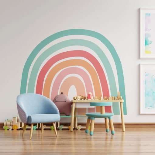 Rainbow Pastel Colors Wall Decal - Moonwallstickers.com