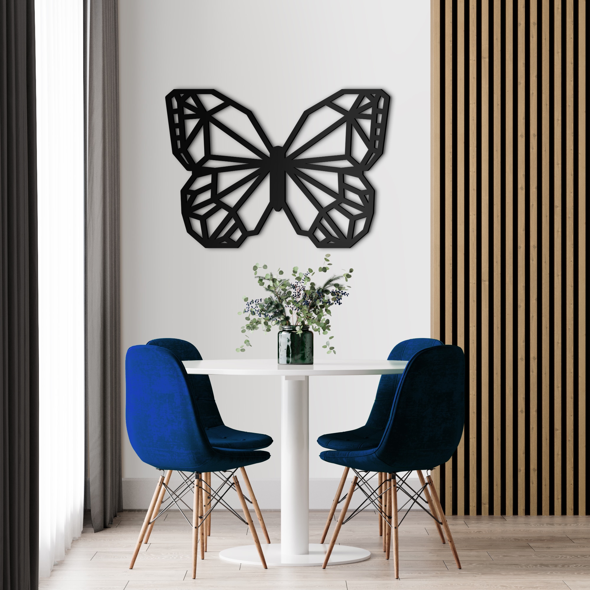 Art Geometric Butterfly 3D Wall