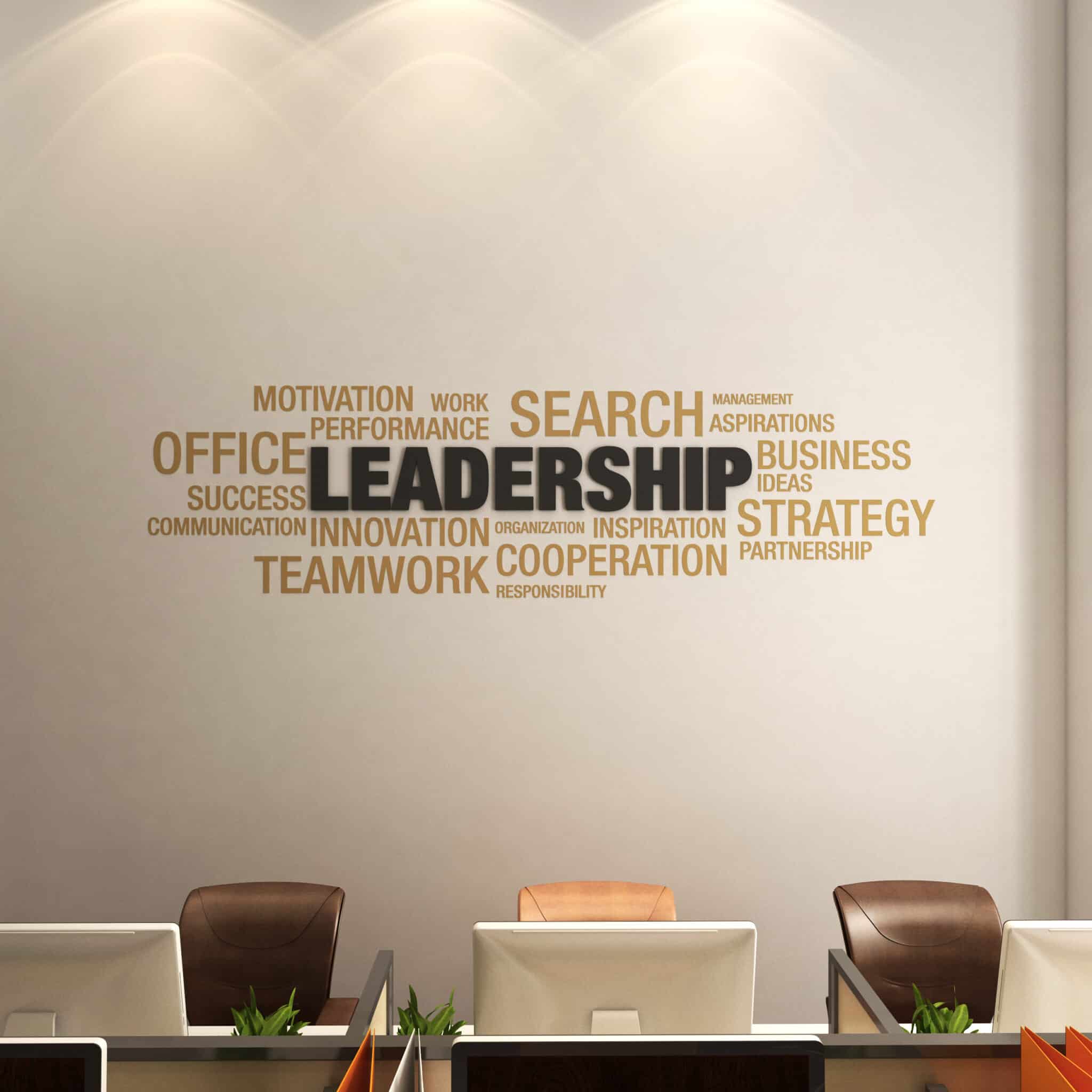 Leadership 3D Wall Sign | Moonwallstickers.com