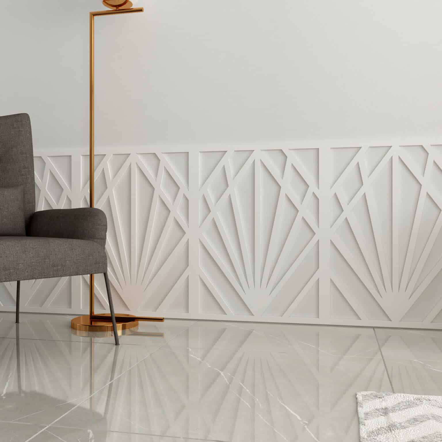 Elegant Art Deco Wall Panels