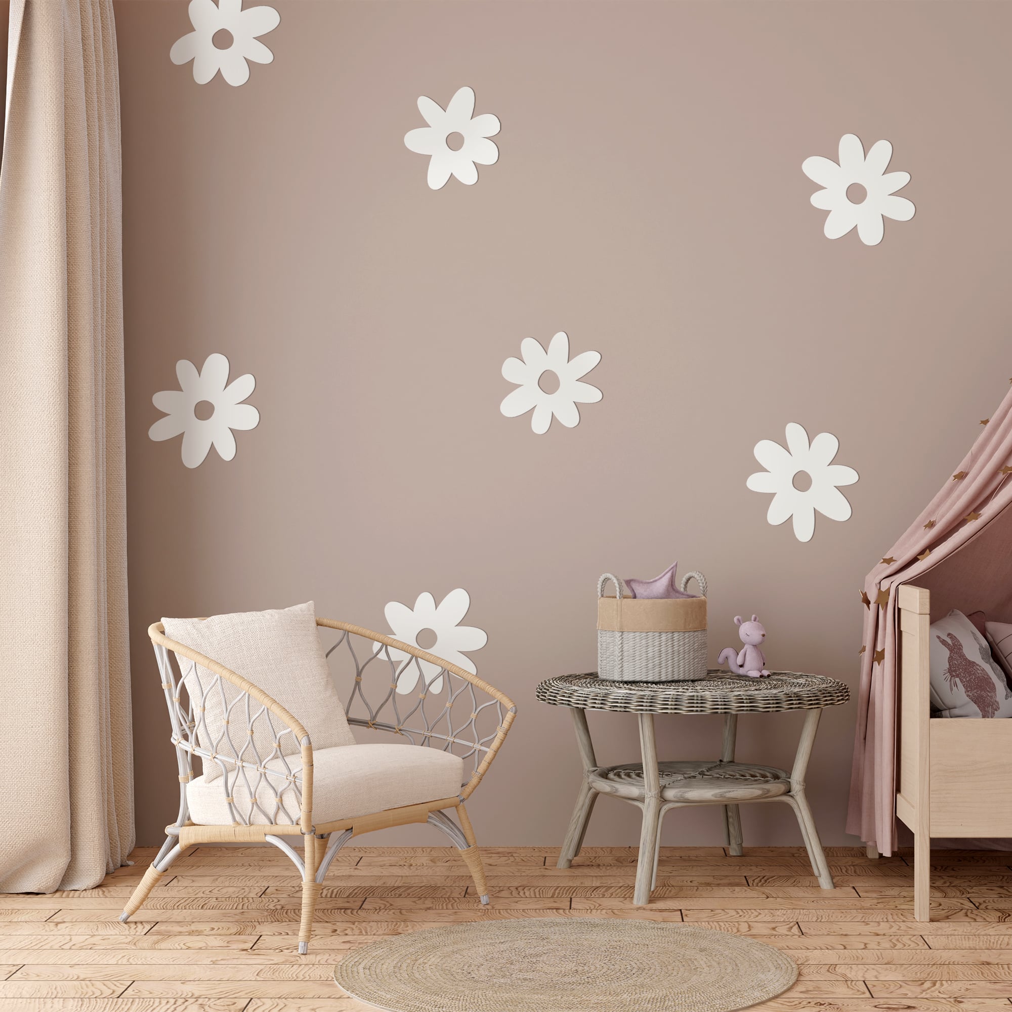 3D Daisy Flowers Modern 5D Wall Paper Mural Art Print Business Office –  IDecoRoom